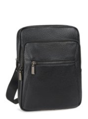 HL 11-605115 Сумка мужская натуральная кожа (черный) (черный/21*27*5/натуральная кожа/Hogerland)