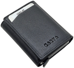 0060-45 Картхолдер натуральная кожа KARYA (Черный/10*7*2,5/натуральная кожа/KARYA)