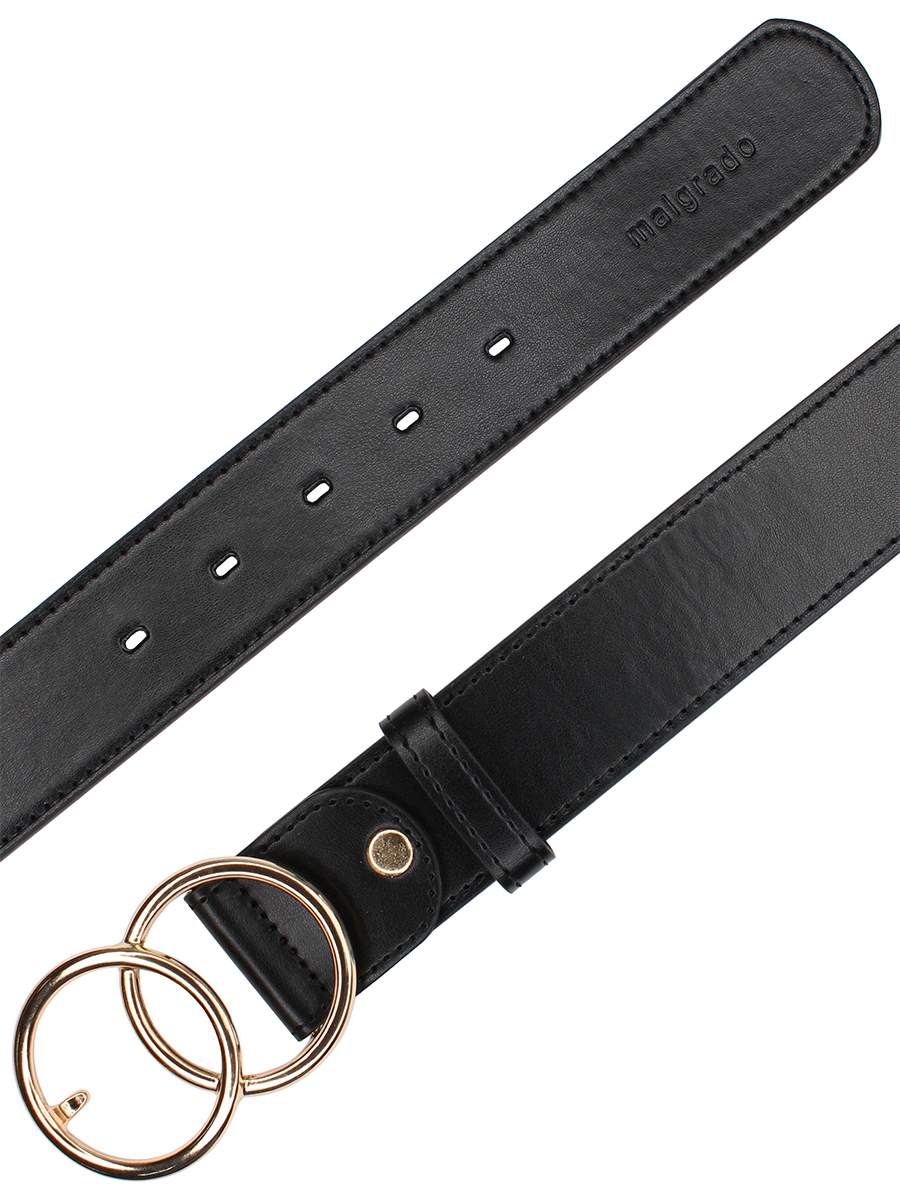 W701-2 black 100 Ремень женский (Malgrado) (черный/100 см/натуральная кожа/Malgrado)