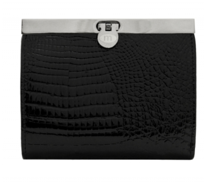 44009-46# Black Кошелек Средний (Malgrado) (черный/11,5*9,5*2/натуральная кожа/Malgrado)