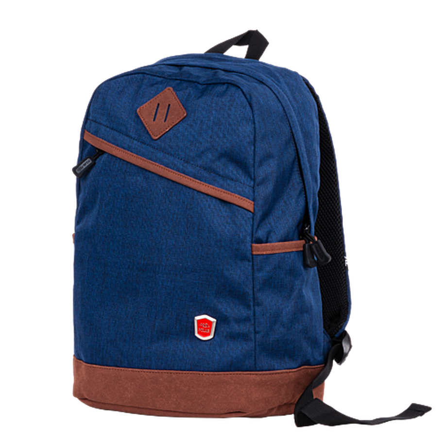 16012 (темно-синий) рюкзак замшевое дно (Синий/30*41*15/полиэстер/Polar)