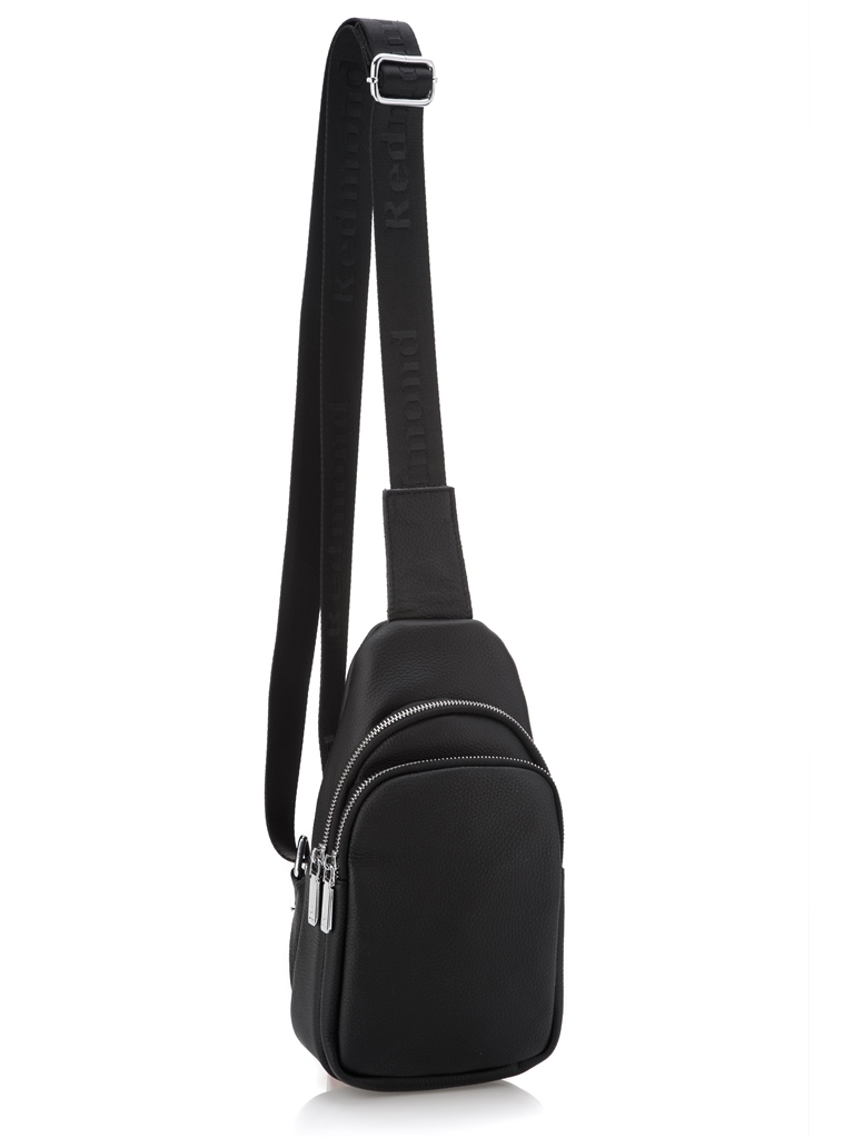 8421 Рюкзак мужской на одно плечо натуральная кожа (Черный/20*30*5/натуральная кожа/Redmond)