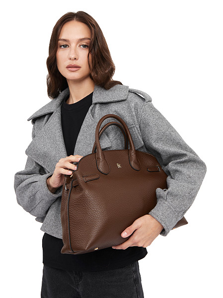 FG25067-12 FABRETTI Сумка женская 100% полиуретан (коричневый)