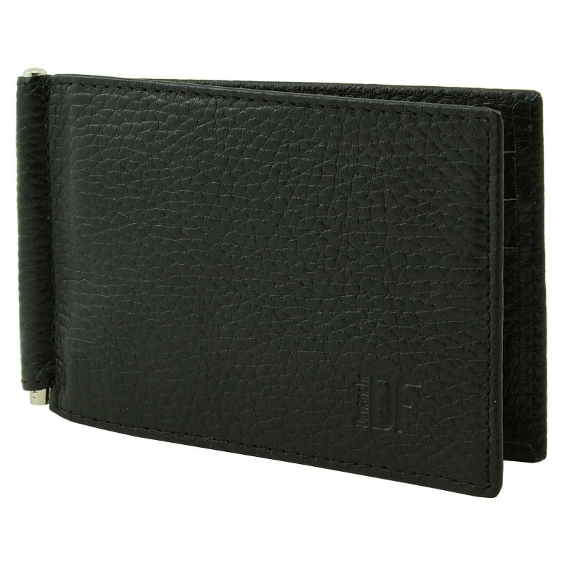 189 Зажим для денег (Street)  (черный/11*8*0,5/натуральная кожа/Dimanche)