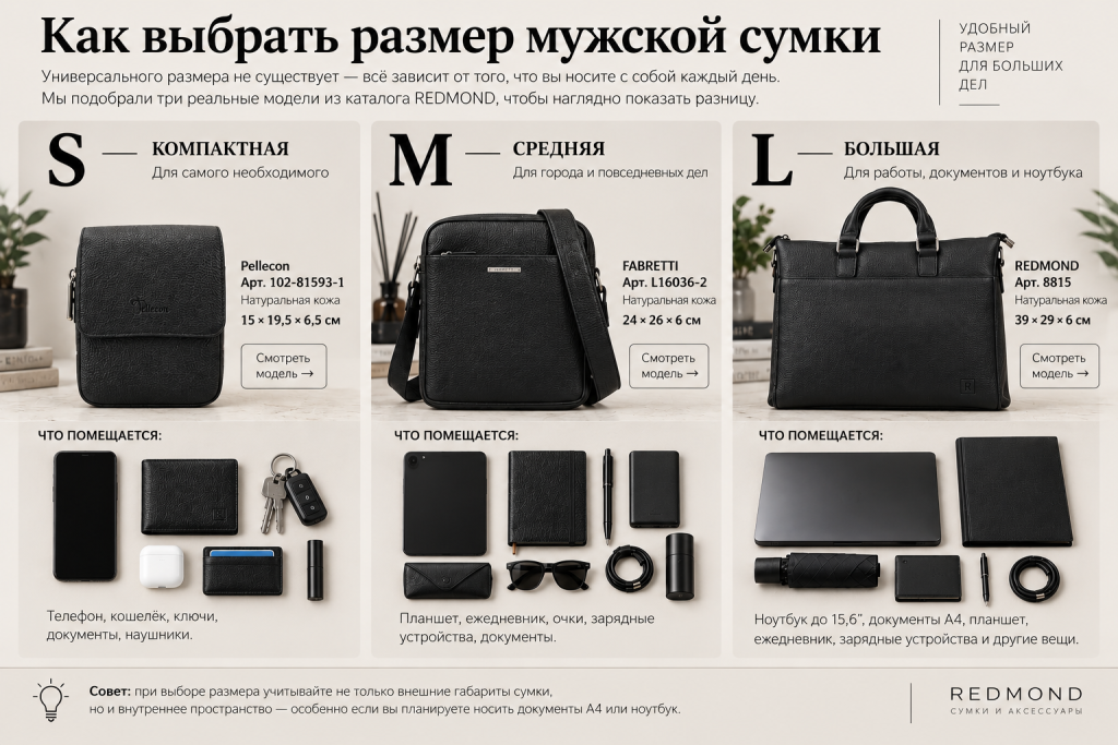 Как выбрать мужскую сумку
