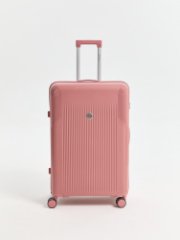 Чемодан Riga - Pink 24 (Розовый) M (розовый/42*67*27/полипропилен/M/3,2 кг/70 литров/L’case)