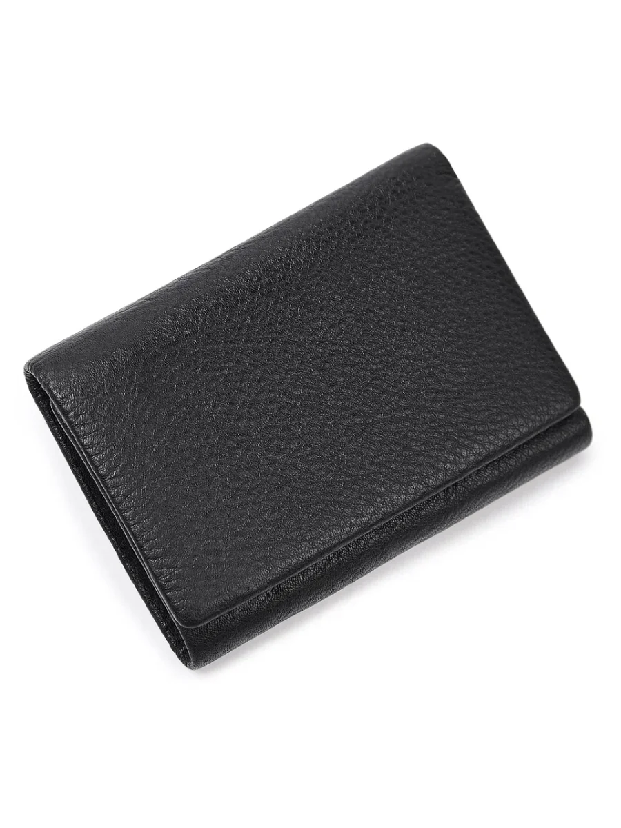 51-369-11-2 Кошелек женский (чёрный) (Черный/12*9*3/натуральная кожа)