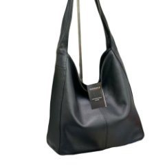 1010К Сумка женская натуральная кожа (black) (черный/34*33*18/натуральная кожа/Redmond)