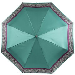 UFS0034-11 Зонт жен. Fabretti, автомат, 3 сложения, сатин (Зелёный/58 x 8/сатин/FABRETTI)