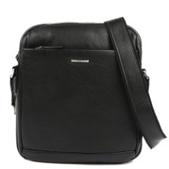 L16036-2 (FABRETTI) Сумка мужская натуральная кожа (черный/24*26*6/натуральная кожа/FABRETTI)