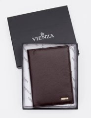 54019-609 Brown Обложка Для Паспорта Vienza (коричневый/13,5*10*1/натуральная кожа/Vienza)