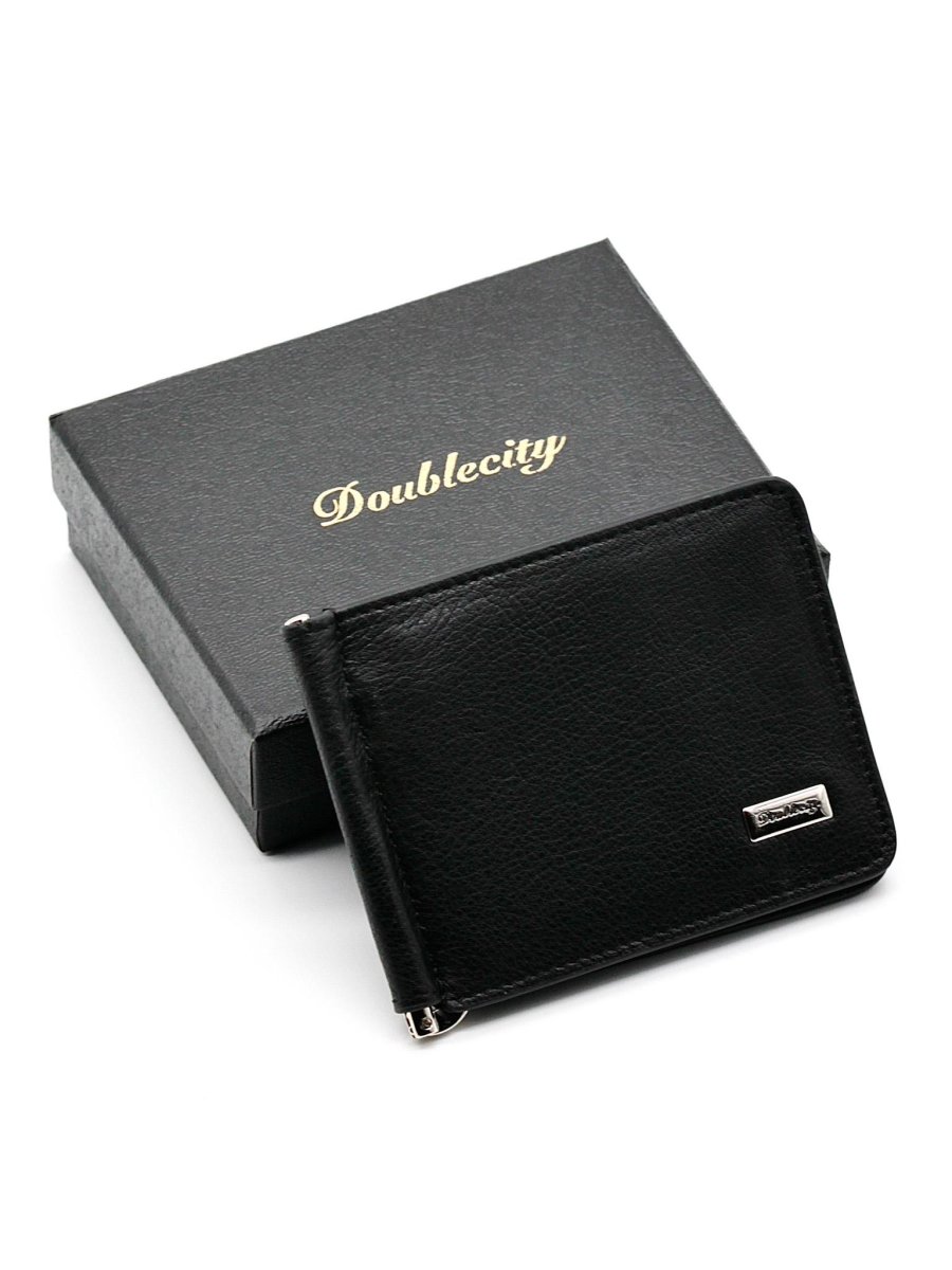 130-DC30-11J/A Зажим для денег (Черный/10,5*8*0,2/натуральная кожа)