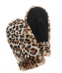 115-738-41-4 Варежки женские (8,5) (черный/белый/8,5/нейлон/искусственный мех/Redmond)