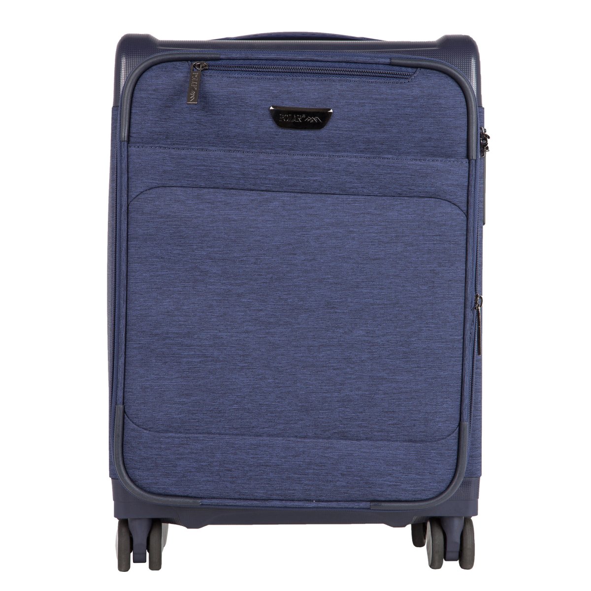 Р1930 (2-ой) коричневый (20) чемодан малый тканевый облегченный (коричневый/37*52*23/27/полиэстер/S/2,6 кг/44 литра/Polar)