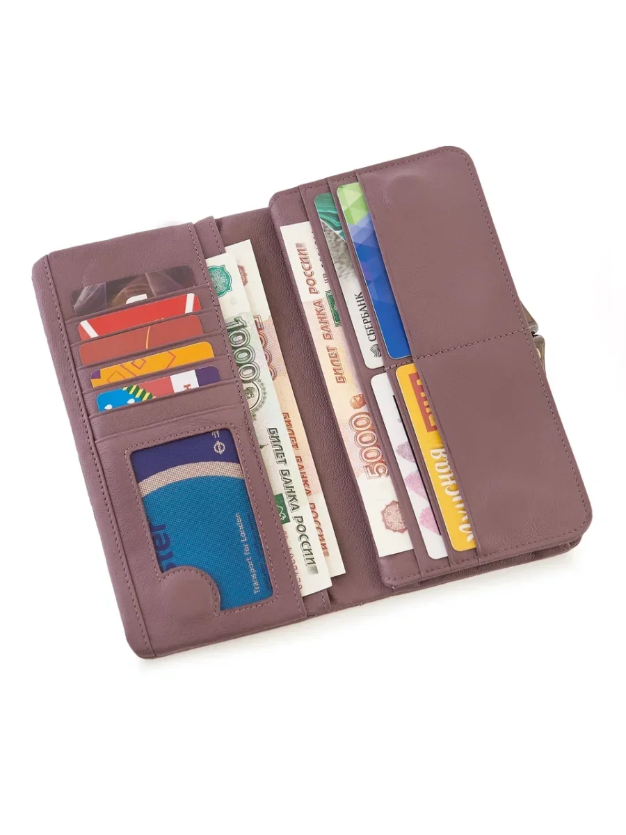 51-373-19-2 Кошелек женский (бежевый) (Бежевый/21*10*2/натуральная кожа)