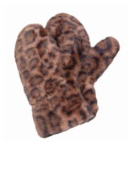 115-751-46-4 Варежки женские (7,5) (коричневый/7,5/полиэстер/искусственный мех/Redmond)