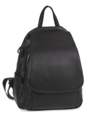 HL 11-39191 Рюкзак женский натуральная кожа (чёрный) (Черный/28*33*17/натуральная кожа/Hogerland)