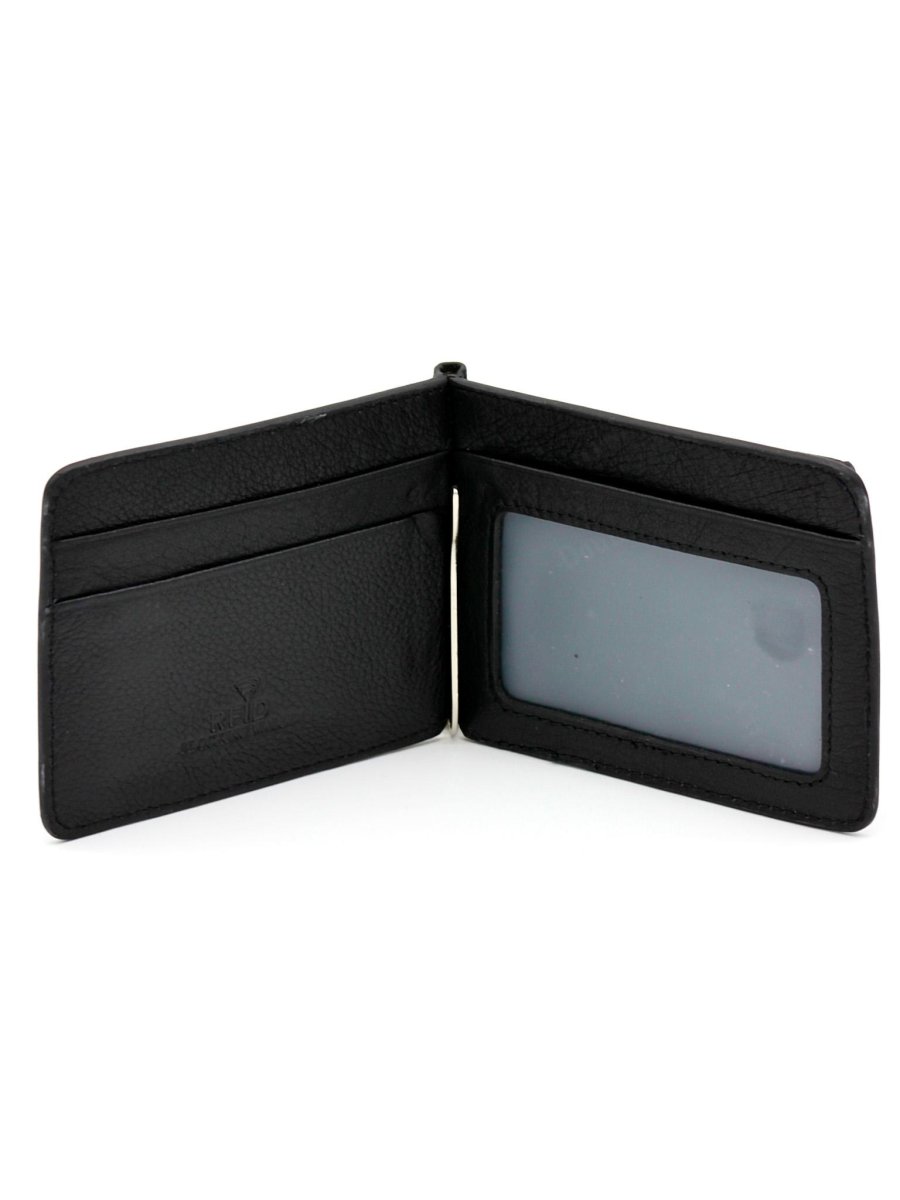 130-DC30-11J/A Зажим для денег (Черный/10,5*8*0,2/натуральная кожа)