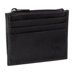 95008 Визитница (мод.404/1) (Camel) черный  (Черный/10*8*0,4/натуральная кожа/Dimanche)