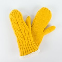144323L-18303-32 Варежки женские Russian Look, горчичный (м) (Горчичный/акрил/Russian Look)