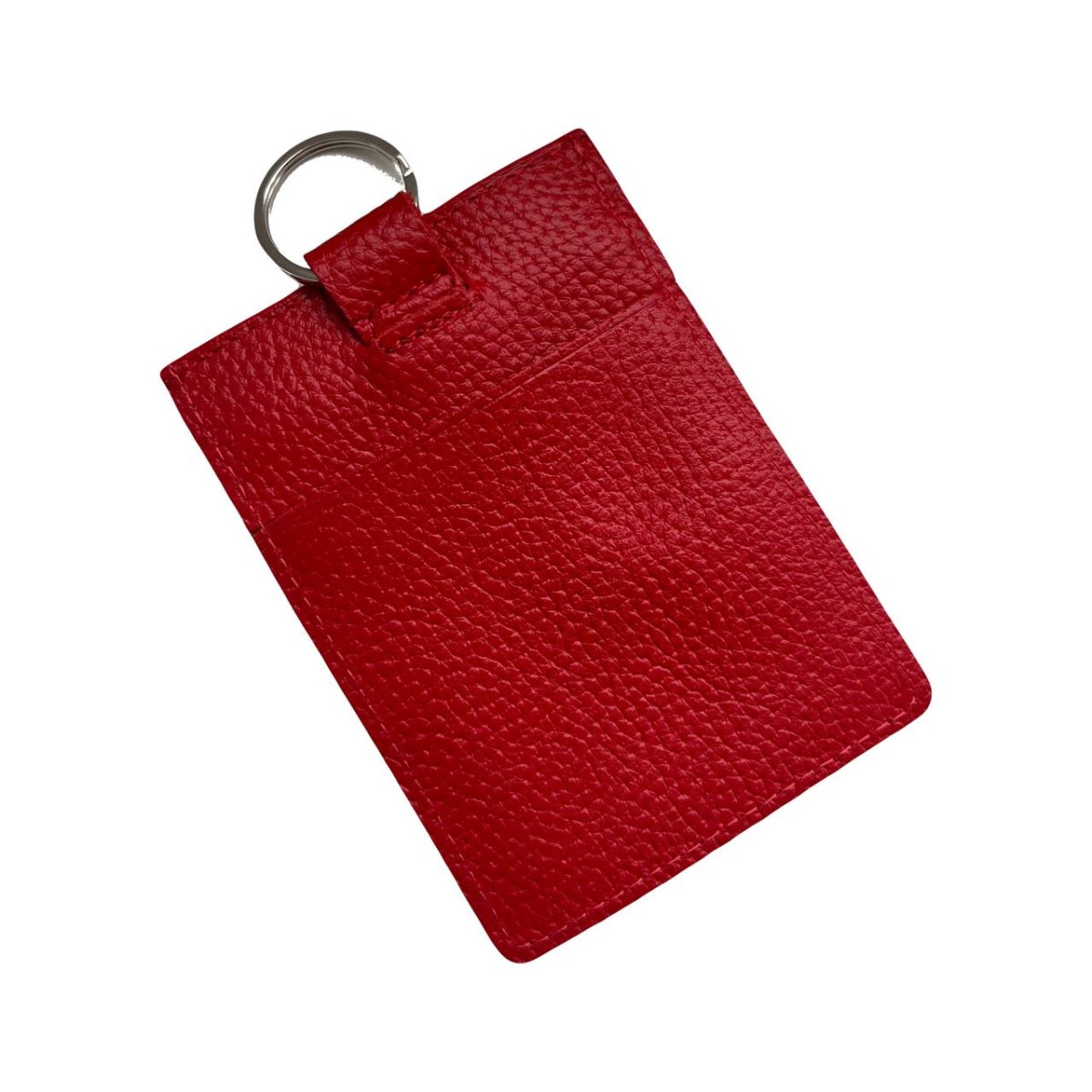 ЧПК-01 Чехол для пропуска и карт (Фелиция, красная 530) (красный/8*11/натуральная кожа/ТОП МАРКА)