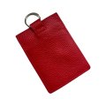 ЧПК-01 Чехол для пропуска и карт (Фелиция, красная 530) (красный/8*11/натуральная кожа/ТОП МАРКА)