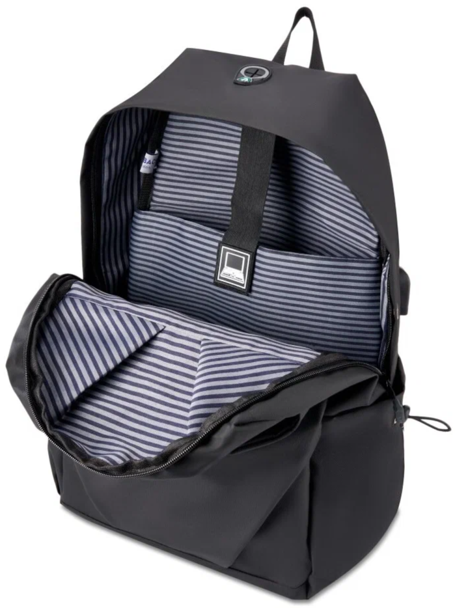 HB9118-04 Рюкзак Henry Backer (черный/28*45*16/полиэстер)