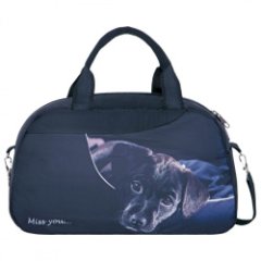 №9 Спортивная сумка черный (Черный/24*43*13/полиэстер/0,35 кг)