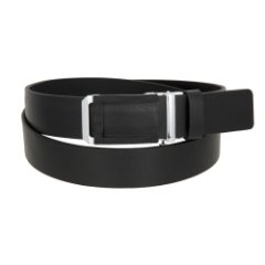80402 Black Ремень с пряжкой автомат Conti Uomo (длина 125) (черный/125 см/натуральная кожа/Conti Uomo)