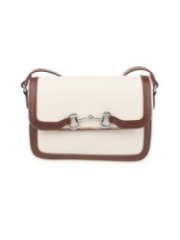 27413/33 Сумка женская (бежевый/коричневый) (Бежевый/коричневый/23*17*6/Экокожа)
