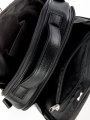 3669 Сумка мужская чёрная (Черный/искусственная кожа)