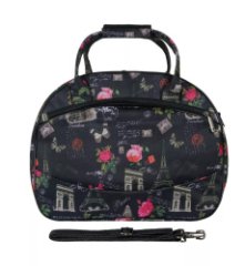 М-08р-1 Саквояж дизайн париж (фиолетовый/36*30*22/текстиль/NTL Continent)