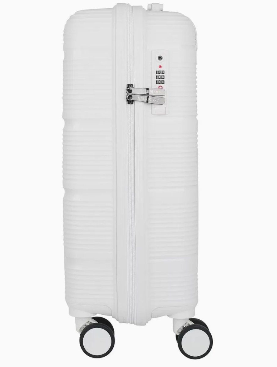 47B-010-420 Чемодан 4-х колесный (Белый/37*55*22/полипропилен/S/2,5 кг/35 литров/Eberhart)