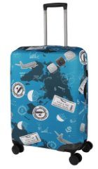 EBH472-L Чехол для чемоданов Journey Blue (синий/спандекс/L/Eberhart)