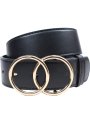 W701-2 black 100 Ремень женский (Malgrado) (черный/100 см/натуральная кожа/Malgrado)