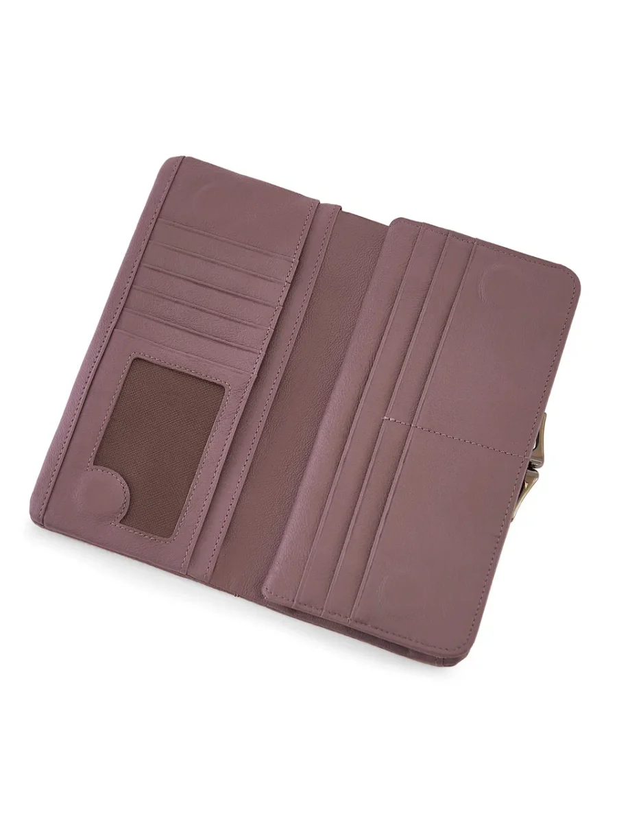 51-373-19-2 Кошелек женский (бежевый) (Бежевый/21*10*2/натуральная кожа)